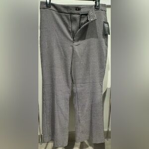 Nine West Gray & Black Flare Suit Pants Size 8 New With Tags